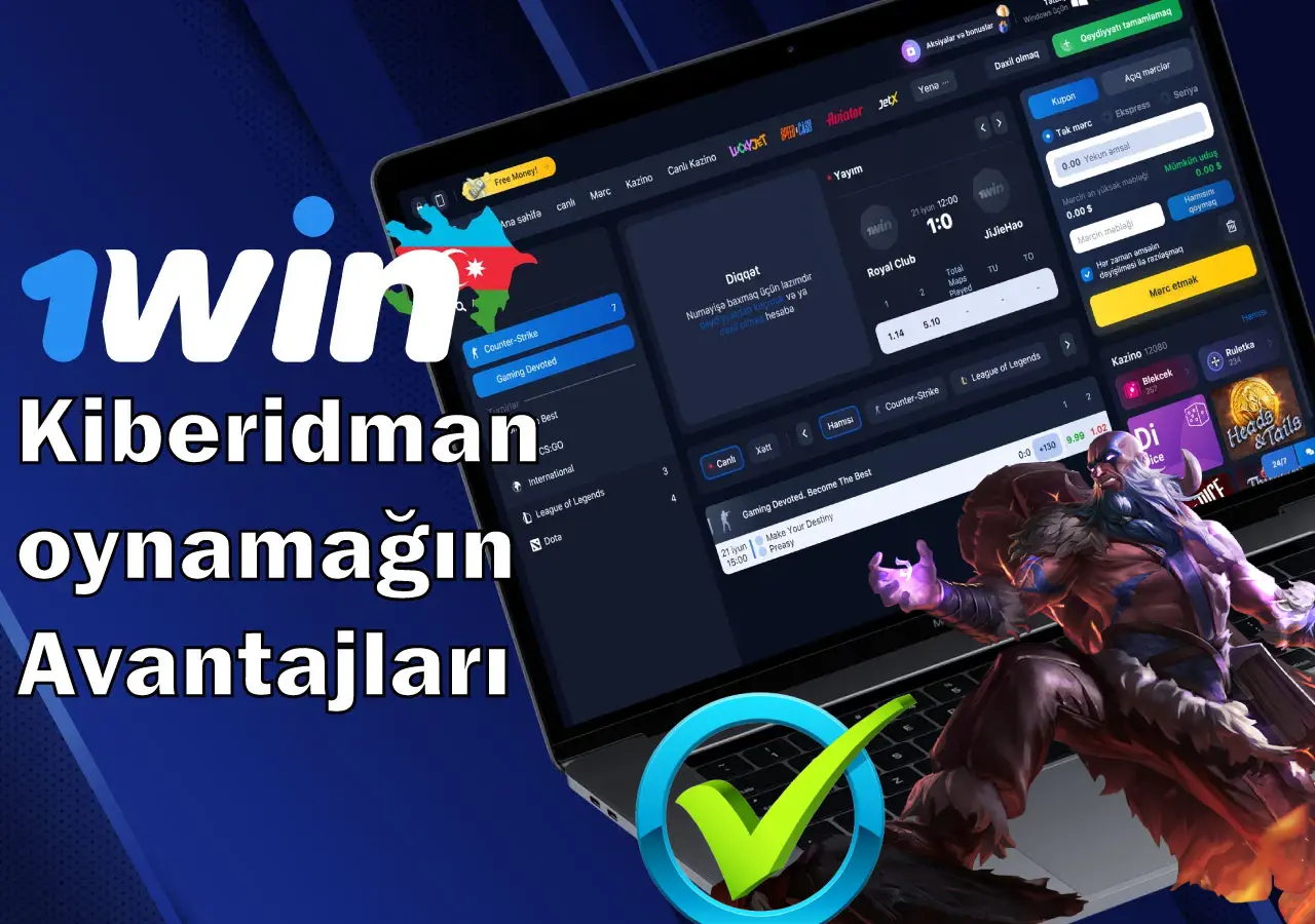 1Win-də eSports mərcinin üstünlükləri
