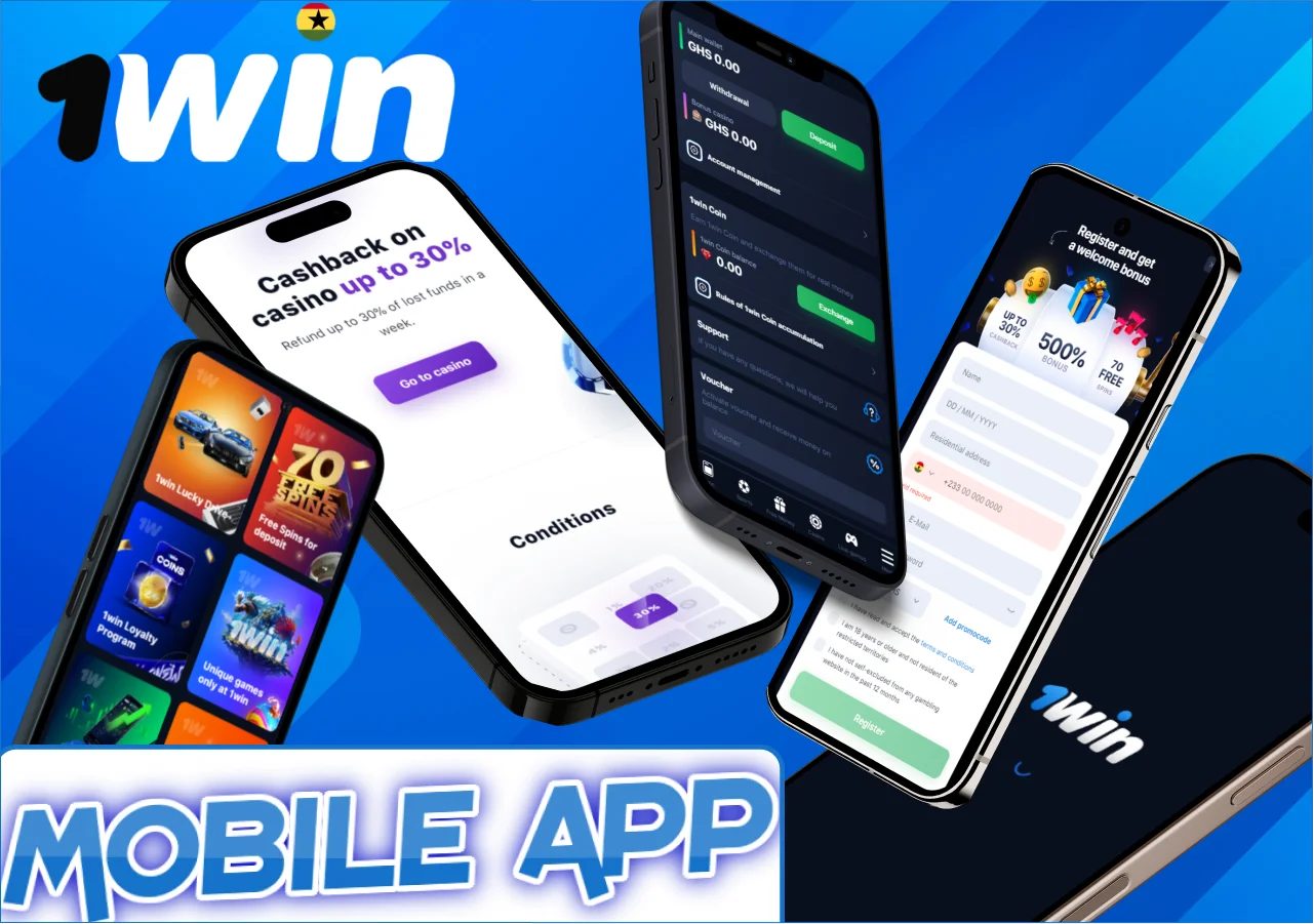 1win mobile app in Ghana