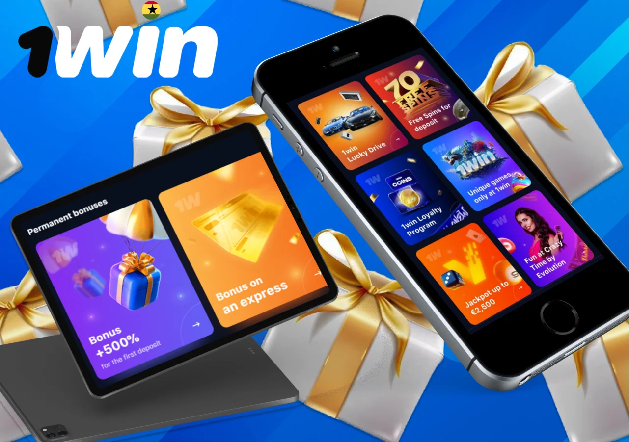 Information about bonuses and promotions on 1Win Ghana