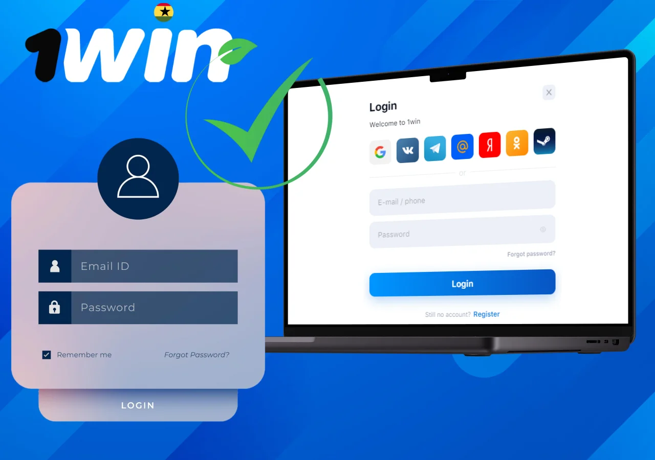 How to log in to your 1win Ghana account after registration
