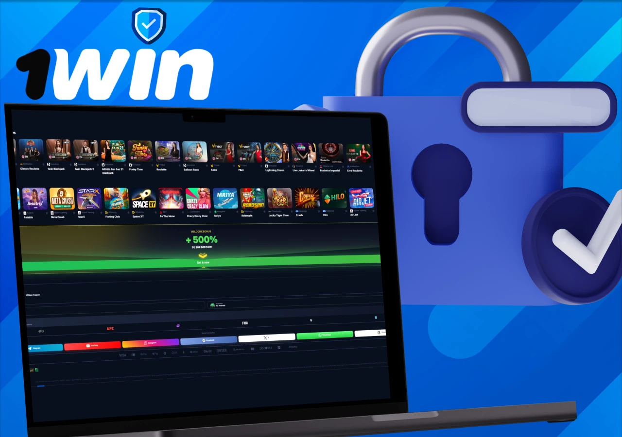 Protect 1Win players account to keep money and data safe.